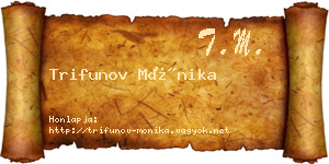 Trifunov Mónika névjegykártya