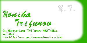 monika trifunov business card